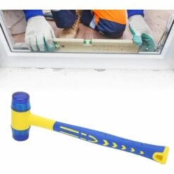 BARES 10-Zoll-Gummihammer, Tragbarer Mini-Gummihammer, Abnehmbarer Montierter Hammer Mit Rutschfestem Griff, Doppelseitige Leichte Hämmerchen Für Die Bodenverlegung. -Angebote Fliesenleger-Werkzeug Store 65682281 4