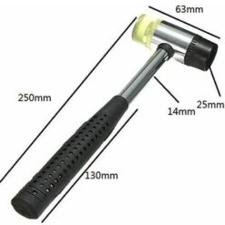 BENOBBY KIDS Doppelseitiger Hammer ? 25mm - Gummihammer F��r Lederhandwerk Heimwerker -Angebote Fliesenleger-Werkzeug Store 65689609 4