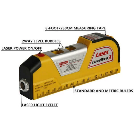 BENOBBY KIDS Vielseitige Laserwaage, Infrarot-Wasserwaage Mit Lineal, Mini-Wasserwaage, Hochpr?zise Laserbandlineale Zum Messen Von Bildern 2 BENOBBY KIDS Vielseitige Laserwaage, Infrarot-Wasserwaage Mit Lineal, Mini-Wasserwaage, Hochpr?zise Laserbandlineale Zum Messen Von Bildern – Bild 2