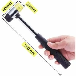 BENOBBY KIDS Gummihammer, Kleiner 25-mm-Nylon-Gummihammer Mit 2 Ersatz-Hammerk?pfen