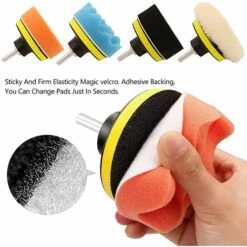 BENOBBY KIDS 11 St��ck Polierschw?mme 80mm Polierpad Polierpad Schwamm Polierset Mit M10 Bohrer Adapter Wollpolierpad Zum Polieren Schleifen Wachsen Auto -Angebote Fliesenleger-Werkzeug Store 65692328 3