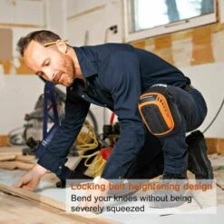BENOBBY KIDS Professionelle Kniesch��tzer, Strapazierf?hige Kniesch��tzer Aus Schaumstoff Mit Komfortablem Gelkissen Und Verstellbaren Riemen F��r Arbeiten, G?rtnern Und Bauen (Orange) -Angebote Fliesenleger-Werkzeug Store 65692618 5