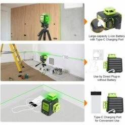 BENOBBY KIDS Gr��ner Laser-Wasserwaage, 3 X 360 Mit Wiederaufladbarem Lithium-Ionen-Akku, Selbstnivellierender Laser-Wasserwaage, Lithium-Ionen-Akku Mit Typ-C-Ladeanschluss Und Hartschalen-Tragetasche Im Lieferumfang Enthalten �C B03CG Pro 7 BENOBBY KIDS Gr��ner Laser-Wasserwaage, 3 X 360 Mit Wiederaufladbarem Lithium-Ionen-Akku, Selbstnivellierender Laser-Wasserwaage, Lithium-Ionen-Akku Mit Typ-C-Ladeanschluss Und Hartschalen-Tragetasche Im Lieferumfang Enthalten �C B03CG Pro -Angebote Fliesenleger-Werkzeug Store 65693283 3