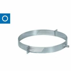 NOVATUB Verzinkte Fliesenklemme Durchmesser 125 Platte 25x2