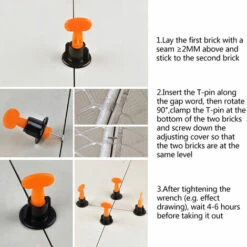 INSMA 50 Stück Nivelliersystem Verlegehilfe Verlegesystem Fliesen Verlegen -Angebote Fliesenleger-Werkzeug Store 65907002 5