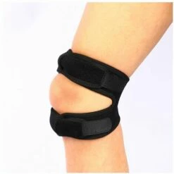 ILOVEMILAN Paar Patellarsehnen-Stützbänder, Verstellbares Neopren, Knieschmerzlinderung Zum Laufen, Arthritis, Pullover, Wiederherstellung Von Tennisverletzungen (Schwarz) -Angebote Fliesenleger-Werkzeug Store 65948730 4