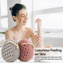 ILOVEMILAN Badeschwamm, Schwamm-Luffa-Körperwäscher, Dusch-Pouf-Reinigungs-Luffa-Schwamm, Duschschwamm (2 Stück) -Angebote Fliesenleger-Werkzeug Store 65948951 4