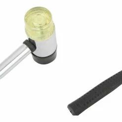 GESCHENKE 2-teiliger Gummihammer, Rutschfester Gummihammer, Auswechselbarer Doppelkopf-Nylonhammer (25mm Und 40mm) -Angebote Fliesenleger-Werkzeug Store 65951009 3