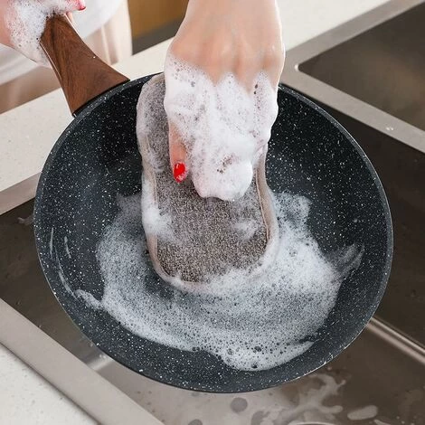 THSINDE Küchenspülschwamm, Antibakteriell, Waschbar, Wiederverwendbar (8 Stück) 4 THSINDE Küchenspülschwamm, Antibakteriell, Waschbar, Wiederverwendbar (8 Stück) – Bild 4