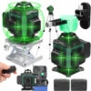 HAPPYSHOPPING Multifunktionaler 16-grüner Linienlaser, 3°, Selbstnivellierende Funktion, Nivellierwerkzeug, Omnidirektionaler Bodenwandaufkleber, Heimwerker-Werkzeugset, Multicolor-EU-Stecker Mit Stativ