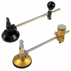 HEGUYEY 2 Stück Verstellbarer Glaskeramik-Fliesenschneider, Kompass-Kreis-Glasschneider-Werkzeuge Mit Saugnapf, 13,5–40 Cm/5,3–15,75 Zoll Runder Durchmesser
