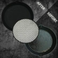 PERLE RARE Mesh Schwamm Edelstahlschwamm Stahl Topfbürste (L (21x21cm)) -Angebote Fliesenleger-Werkzeug Store 66337689 5