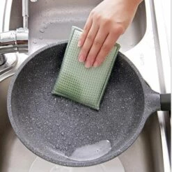 PERLE RARE 12 Stück Waschbare Wiederverwendbare Spülschwämme, Doppelseitige Spülschwämme, Super Saugfähig Und Kompostierbar, 9 Cmｘ13 Cm (Rosa) -Angebote Fliesenleger-Werkzeug Store 66337744 4