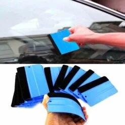 DONTODENT Rakel Mit Faserkante Für Auto Vinylfolie Rakel Fensterglas Aufkleber Filzkante Schaber Werkzeug Für Aufkleber 2-teiliges Set -Angebote Fliesenleger-Werkzeug Store 66351004 3