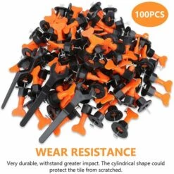 HELLO KITTY BAIN 100 Stück Wiederverwendbares Fliesen-Nivelliersystem, Rutschfester Positionierungs-T-Abstandshalter -Angebote Fliesenleger-Werkzeug Store 66370224 3