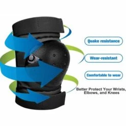 ECHOO Inliner Protection Kit Für Erwachsene Kinder, 6 In 1 Schutzsets Inlineskates Knieschützer, Ellbogenschützer, Handgelenkschützer Für Radfahren/Rollschuhlaufen/Skating/Scooter/Skateboarding, Größe:M -Angebote Fliesenleger-Werkzeug Store 66436819 5