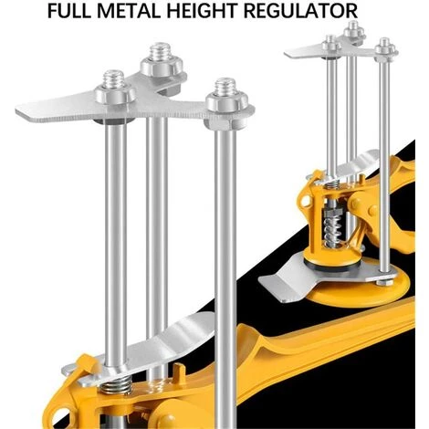 MONLY Tile Leveling Lifter,Leveling System,Durable Metal Body 200 Kg Load 1-10.5 Cm Height Adjuster,Wall Tile Locator For Ceramic,Door Panels,Glass 2 MONLY Tile Leveling Lifter,Leveling System,Durable Metal Body 200 Kg Load 1-10.5 Cm Height Adjuster,Wall Tile Locator For Ceramic,Door Panels,Glass – Bild 2