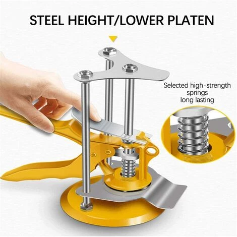 MONLY Tile Leveling Lifter,Leveling System,Durable Metal Body 200 Kg Load 1-10.5 Cm Height Adjuster,Wall Tile Locator For Ceramic,Door Panels,Glass 4 MONLY Tile Leveling Lifter,Leveling System,Durable Metal Body 200 Kg Load 1-10.5 Cm Height Adjuster,Wall Tile Locator For Ceramic,Door Panels,Glass – Bild 4