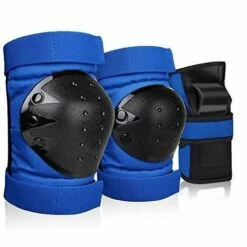 ECHOO Inliner Protection Kit Für Erwachsene Kinder, 6 In 1 Schutzsets Inlineskates Knieschützer, Ellbogenschützer, Handgelenkschützer Für Fahrrad/Rollschuhlaufen/Skating/Scooter/Skateboard