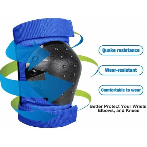 ECHOO Inliner Protection Kit Für Erwachsene Kinder, 6 In 1 Schutzsets Inlineskates Knieschützer, Ellbogenschützer, Handgelenkschützer Für Fahrrad/Rollschuhlaufen/Skating/Scooter/Skateboard 5 ECHOO Inliner Protection Kit Für Erwachsene Kinder, 6 In 1 Schutzsets Inlineskates Knieschützer, Ellbogenschützer, Handgelenkschützer Für Fahrrad/Rollschuhlaufen/Skating/Scooter/Skateboard – Bild 5