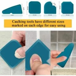READCLY-Silikonfugenglätter 16 Stück Dichtungswerkzeuge, Fugenversiegelungs-Glättungswerkzeug-Kit Fugenentfernungs-Versiegelungswerkzeuge Finishing-Kit Für Badezimmer Küche -Angebote Fliesenleger-Werkzeug Store 66735862 5