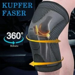 LTS FAFA Knieschützer 2er-Pack Mit Kupferfaser, Atmungsaktive Elastische Knieschützer Für Basketball, Laufen, Wandern, Arthritis, Knieschmerzen -Angebote Fliesenleger-Werkzeug Store 66759067 4