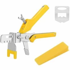 LTS FAFA Das 1/8" Fliesen-Nivelliersystem-Kit Enthält 400 Fliesen-Abstandshalter, 200 Wiederverwendbare Keile Und 1 Fliese.