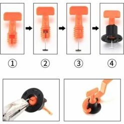 DECKON Fliesen Nivelliersystem, 50 Stück Fliesen Nivellierer, Fliesen Nivelliersystem Kit Für Wand- Und Bodenbauwerkzeuge, Mit Spezialschlüssel 9 DECKON Fliesen Nivelliersystem, 50 Stück Fliesen Nivellierer, Fliesen Nivelliersystem Kit Für Wand- Und Bodenbauwerkzeuge, Mit Spezialschlüssel -Angebote Fliesenleger-Werkzeug Store 66979419 5