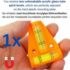 DECKON Dreieck-Wasserwaage Mit Magnet, Orange -Angebote Fliesenleger-Werkzeug Store 66982900 5