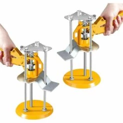 DECKON Fliesennivelliersystem, Hebewerkzeuge, Trockenbauheber (2 Stück), Zubehör Für Gipskartonplatten Usw. Montagehilfe, Hubhöhe 10–100 Mm