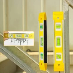 DECKON 230 Mm Kleine Magnetische Wasserwaage, 3 Etagen 45°, 90°, 180° Torpedo-Magnetwasserwaage Für Heimelektriker Und Bauprofis -Angebote Fliesenleger-Werkzeug Store 66983919 5