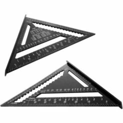 DECKON Quadratisches Dreieck Winkellineal Winkelmesser Hohe Genauigkeit Aluminiumlegierung Messwerkzeug 12 Zoll, Schwarz -Angebote Fliesenleger-Werkzeug Store 66987520 5