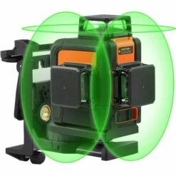 PEDY Kreuzlinienlaser 3x360° Linienlaser, Grün, 40m, 3D Laser Level Mit 5200mAh Lithiumakku Und USB Ladegerät,Selbstnivellierungslinienlaser Mit Pulsfunktion, Schwenkbarer Magnethalterung -Angebote Fliesenleger-Werkzeug Store 66991585 2