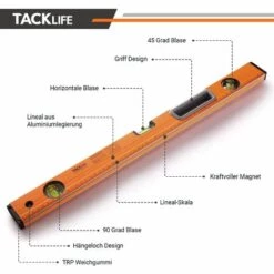 PEDY Wasserwaage Magnetisch Horizontaler Vertikaler 45 Grad Libelle (Genauigkeit: 0.75 Mm / M Größe: 600 Mm) -Angebote Fliesenleger-Werkzeug Store 66991624 3