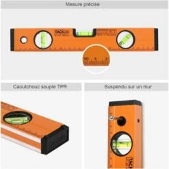 PEDY Wasserwaage Magnetisch 30 Cm Mit Horizontalem, Vertikalem Und 45-Grad-Libelle (Genauigkeit: 0.75 Mm/m) -Angebote Fliesenleger-Werkzeug Store 66992458 4