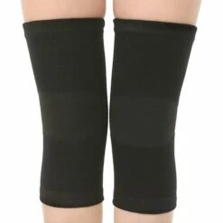 DONTODENT (ein Paar) Kniebandagen Aus Bambusgewebe Zur Unterstützung Des Knies, Verbesserung Der Durchblutung Und Schmerzlinderung, Sportkompression Zum Laufen, Schmerzmanagement, AR - SCHWARZ XL