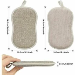 SOEKAVIA Packung Mit 8 Geschirrschwamm Waschbare Antibakterielle Mikrofaser Wiederverwendbare Schwamm Scheuerschwämme Doppelschwamm Für Antihaft-Pfannen Pfannen Töpfe - 8 Stück (zufällige Farbe) 8 SOEKAVIA Packung Mit 8 Geschirrschwamm Waschbare Antibakterielle Mikrofaser Wiederverwendbare Schwamm Scheuerschwämme Doppelschwamm Für Antihaft-Pfannen Pfannen Töpfe - 8 Stück (zufällige Farbe) -Angebote Fliesenleger-Werkzeug Store 67024362 4