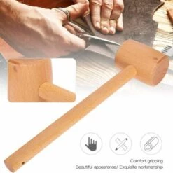 BENOBBY KIDS Holzhammer, Professioneller Holzhammer Mit Ergonomischem Griff, Tragbarer Mini-Holzhammer F��r Lederhandwerker -Angebote Fliesenleger-Werkzeug Store 67067170 5