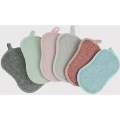 BENOBBY KIDS Set Mit 6 Wiederverwendbaren, Waschbaren, Antibakteriellen Mikrofaserschw?mmen, Umweltfreundliche Schrubbschw?mme