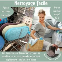 BENOBBY KIDS Set Mit 6 Wiederverwendbaren, Waschbaren, Antibakteriellen Mikrofaserschw?mmen, Umweltfreundliche Schrubbschw?mme -Angebote Fliesenleger-Werkzeug Store 67067320 4