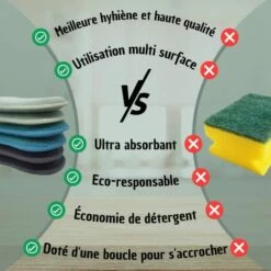 BENOBBY KIDS Set Mit 6 Wiederverwendbaren, Waschbaren, Antibakteriellen Mikrofaserschw?mmen, Umweltfreundliche Schrubbschw?mme -Angebote Fliesenleger-Werkzeug Store 67067320 5