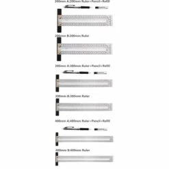 QERSTA Edelstahl-Präzisionsmarkierung, T-Lineal, Lochpositionierung, Messlineal, Holzbearbeitungs-Anreißnadel, Anreißwerkzeug – 300 Mm -Angebote Fliesenleger-Werkzeug Store 67156031 5