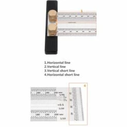 QERSTA Edelstahl-Präzisionsmarkierung, T-Lineal, Lochpositionierung, Messlineal, Holzbearbeitung, Reißnadel, Reißwerkzeug, 400 Mm -Angebote Fliesenleger-Werkzeug Store 67156210 3