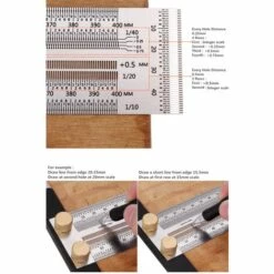QERSTA Edelstahl-Präzisionsmarkierung, T-Lineal, Lochpositionierung, Messlineal, Holzbearbeitung, Reißnadel, Reißwerkzeug, 400 Mm -Angebote Fliesenleger-Werkzeug Store 67156210 4