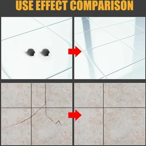 LIFCAUSAL OUHOE Keramikfliesen-Reparaturmittel Keramikpaste Closestool Marmorgrube Glasierte Keramikfliesen-Reparaturpaste Weiß 5 LIFCAUSAL OUHOE Keramikfliesen-Reparaturmittel Keramikpaste Closestool Marmorgrube Glasierte Keramikfliesen-Reparaturpaste Weiß – Bild 5