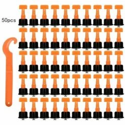 BENOBBY KIDS 50 Stück Fliesen-Nivellierer T-Typ Einsteller Kreuz Kunststoff Bodenfliesen Wandfliesen Positionierungswerkzeug