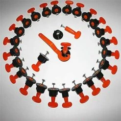 DONTODENT Fliesen-Nivellierer, Fliesen-Positionierungs-Nivellierer, 50-teiliges Nivellierungs- Und Nivellierungssystem-Nivellierungs-Kit, Wiederverwendbares Fliesen-Nivellierer-Kit. (Pendel) -Angebote Fliesenleger-Werkzeug Store 67383713 4