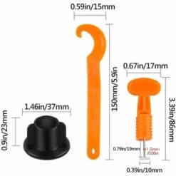 DONTODENT Fliesen-Nivellierer, Fliesen-Positionierungs-Nivellierer, 50-teiliges Nivellierungs- Und Nivellierungssystem-Nivellierungs-Kit, Wiederverwendbares Fliesen-Nivellierer-Kit. (Pendel) -Angebote Fliesenleger-Werkzeug Store 67383713 5