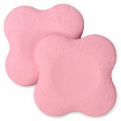 PERLE RARE Yoga-Knieschützer Verdickte Anti-Kompressions-Ellbogenschützer Handgelenkschützer Unterstützen Das Gleichgewicht PU-Knieschützer Leicht Zu Knien Flache Ellbogenschützer Verdickte Yoga-Knieschützer, Pink