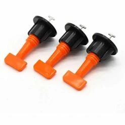 HEGUYEY Wiederverwendbarer 50-teiliger Fliesen-Nivellierer Mit Schraubenschlüssel, Nivellier-Kit, Nivelliersystem, Keramikboden, Wandbauwerkzeuge -Angebote Fliesenleger-Werkzeug Store 67495985 3